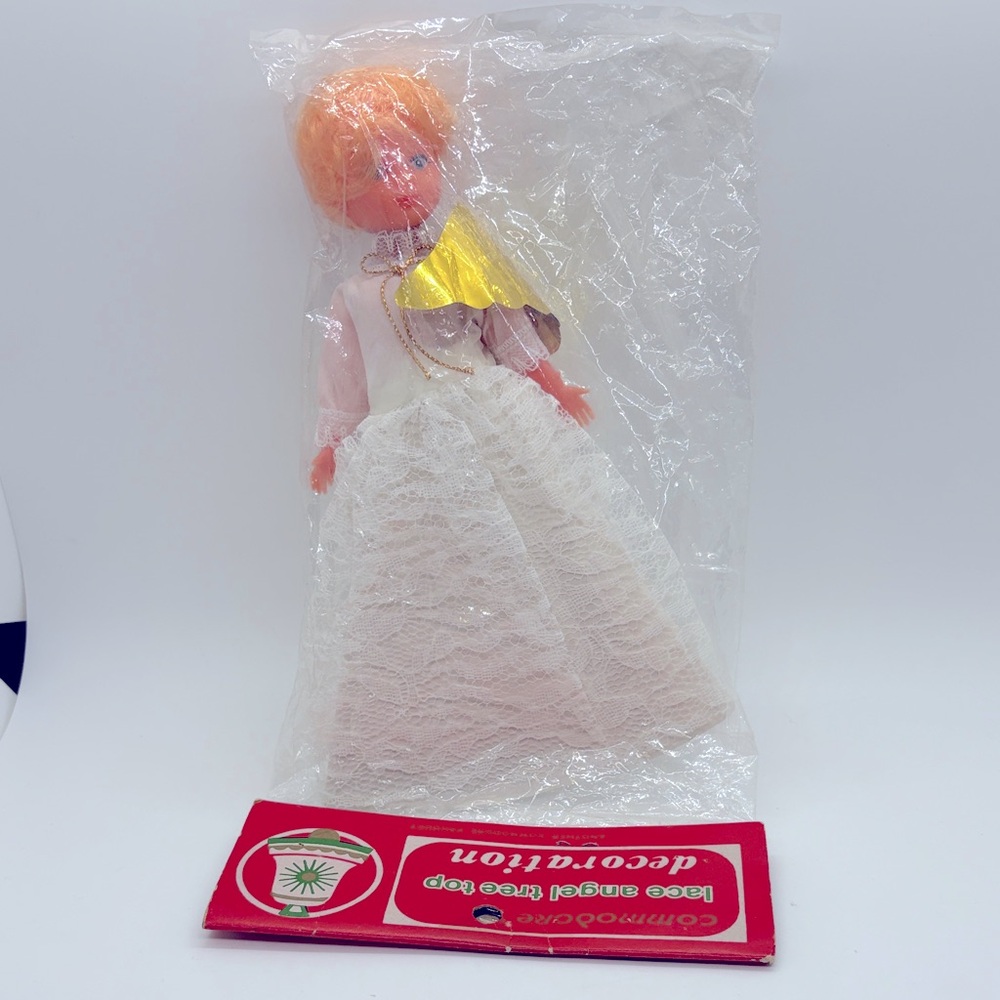 VTG MCM Lace Angel Tree Topper Commodore NIP